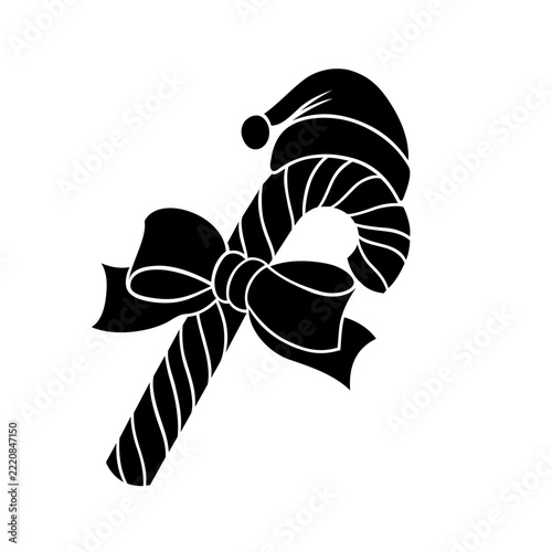 candy cane silhouette