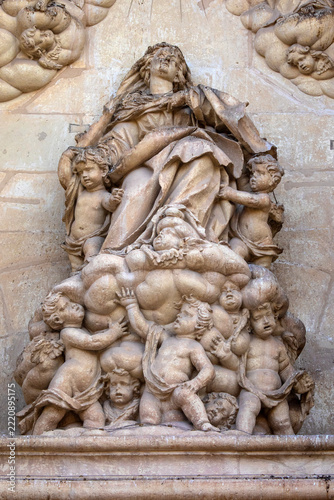 Sculpture at the Basilica of Santa Maria in Elche, Spain