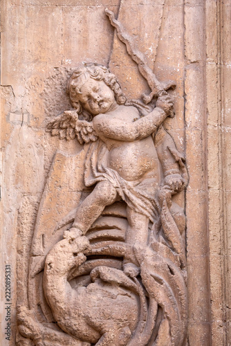 Sculpture at the Basilica of Santa Maria in Elche, Spain