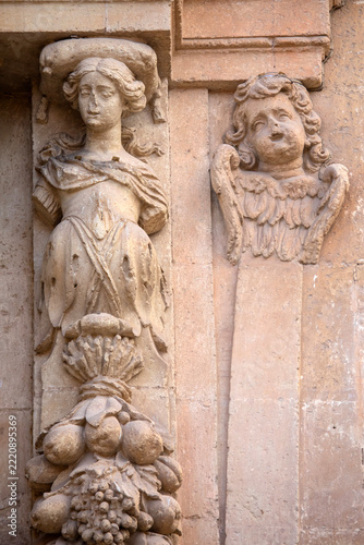 Sculpture at the Basilica of Santa Maria in Elche, Spain