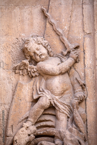 Sculpture at the Basilica of Santa Maria in Elche, Spain