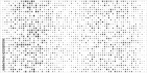 Geomatric shape pixelet glitch seamless pattern modern creative texture background noise halftone abstract square repeatable grid wallpaper