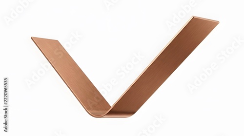 Copper Folded Chevron