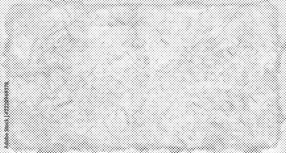 Texture With Frame Rectangular frame with distressed halftone dot pattern, grungy black ...
