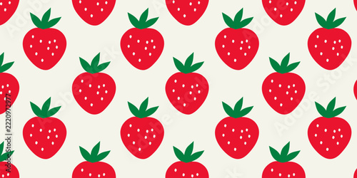 strawberry seamless pattern