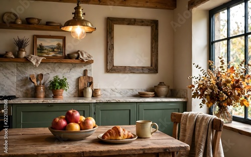 kitchen Frame mockup interior fall decor