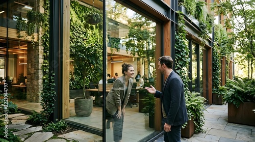 young couple in the street