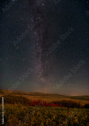 Milky Way galaxy in Grasslands National Park