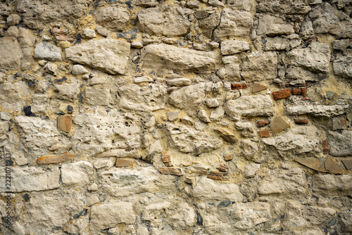 14th-century castle walls showing stone structure and historical craftsmanship
