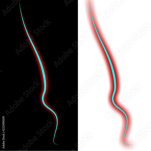 neon light streak 