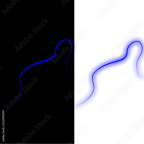 neon light streak 
