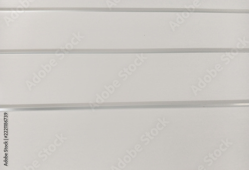 White Slatwall Panel Background with Horizontal Grooves