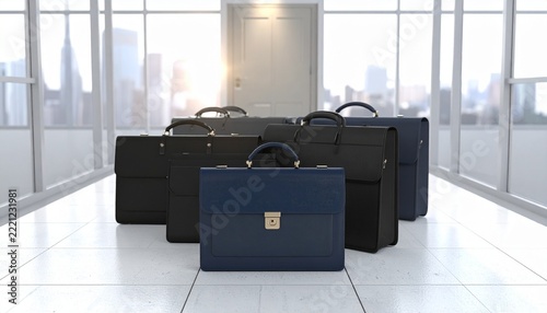 Professional leather briefcases showcasing sophistication and corporate style.