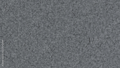 Seamless Dark Grey Concrete Ground Texture With Detailed Crack Network