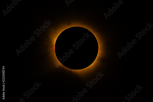 Different phases of the total solar eclipse that was seen in August 2026 in Asturias, a province of Spain
