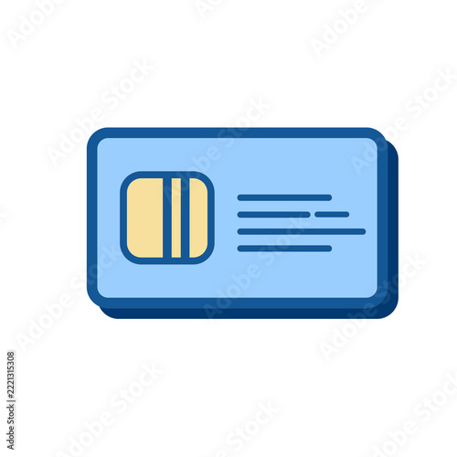 blue glossy icon for web design