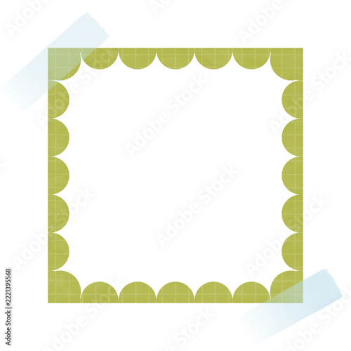 Vintage paper note on transparent background
