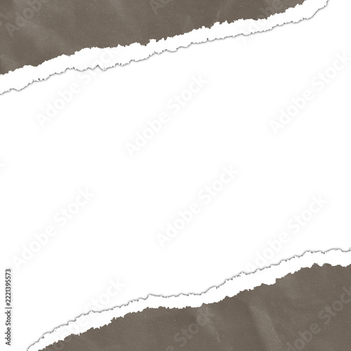 Vintage paper note on transparent background