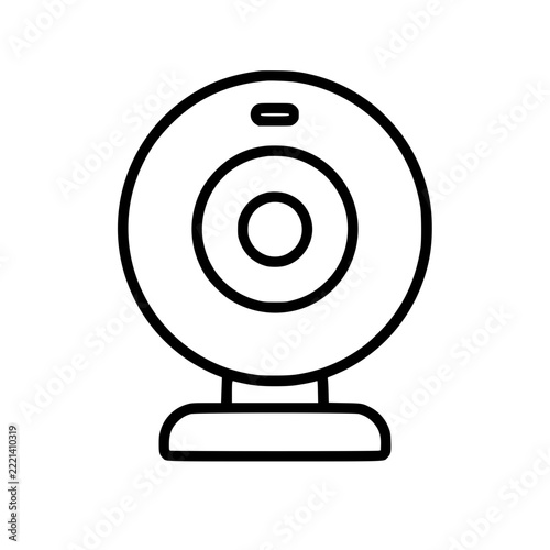 Web Camera Icon Vector. generative AI.