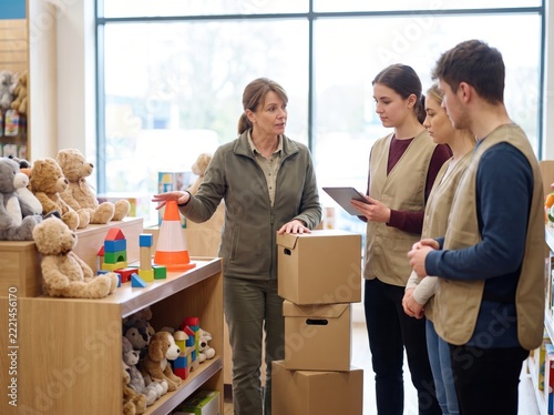 Retail Trainer Instructing Staff on Seasonal Worker Onboarding Safety