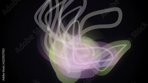 Abstract Artistic Glowing Swirls Colorful Light Design Composition