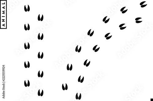 Ram footprints vector 