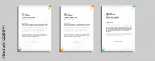 modern corporate letterhead template design