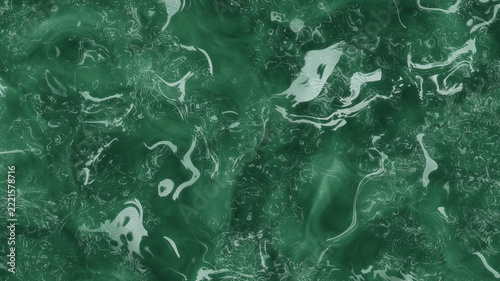 Abstract green marble texture with swirling patterns and white veins