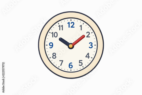 clock isolated on white