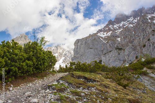Landscape in the Austrian Alps of the Dachstein region (Styria in Austria)