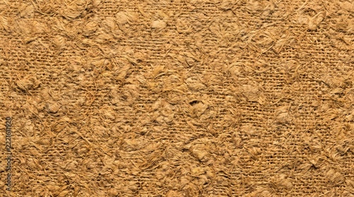 Natural Coarse Brown Jute Burlap Fiber Texture Macro Background