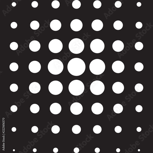 Black Polka dot seamless pattern. Polka dot Texture  background. Black  Dotted  pattern. White seamless pattern with black polka dots.