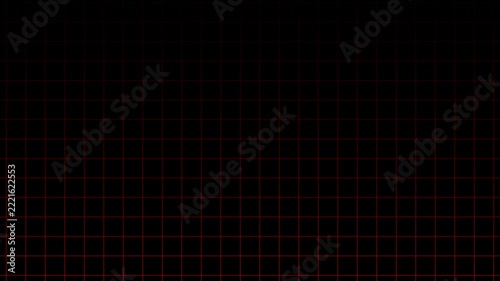 Red Grid Moving Up On Black Background Seamless Loop