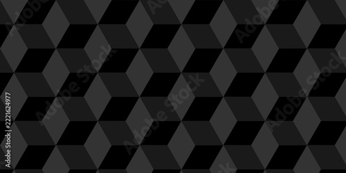 Seamless geometric pattern isometric blank cubic. Mosaic cube pattern tile wallpaper.	