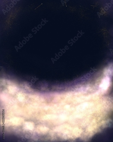 Abstract Glowing Nebula Space Background