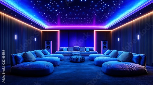 Modern Luxury Home Theater.
