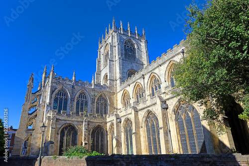 Rear view of St Mary's Church, Beverely, in October, 2026.