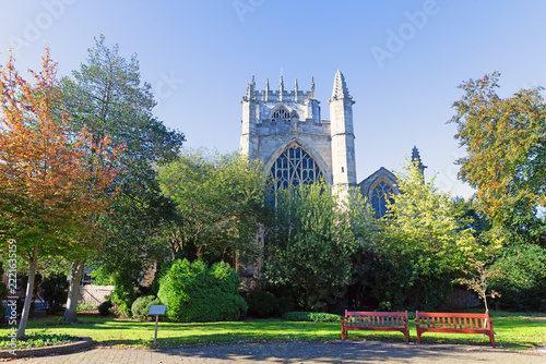 Park view of the rear of St Mary's Church, Beverely.