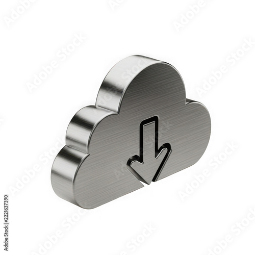 Modern cloud upload arrow icon