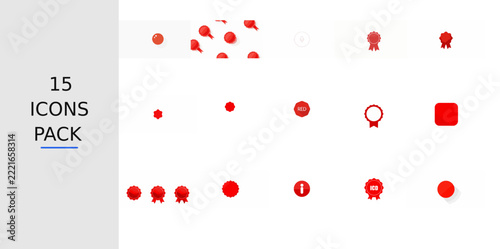 Red Flat Id Icon – Solid Red Vector Symbol for Apps, Websites, UI Kits, Mobile Interfaces, Presentations, Infographics and Modern Digital Design Projects
