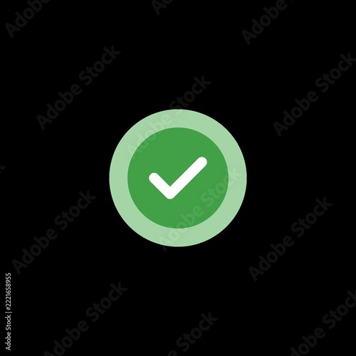 Success Checkmark Badge Green UI Animation Motion Graphic Overlay