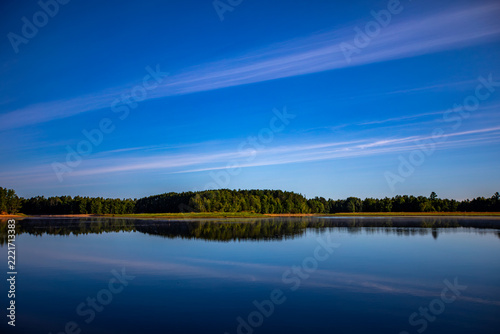 Rainbow Flowage - Wisconsin River on a calm morning in northern Wisconsin