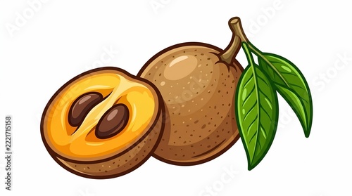 Kepel fruit illustration