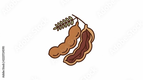 Tamarind fruit icon