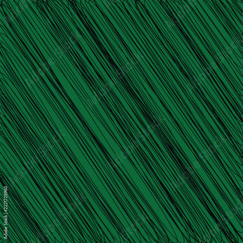 Dark green background with diagonal black scribble lines creating an abstract hand drawn rough crosshatch texture