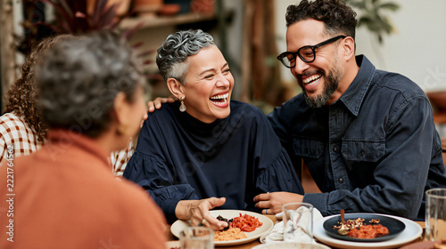 Mature Friends Enjoying Social Life Together