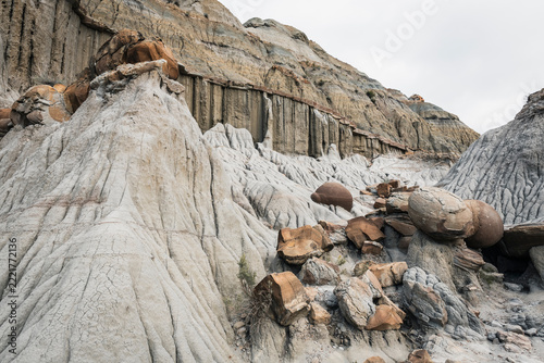 The cannonball coulee in theodore roosevelt national park