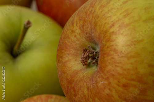apples on a white background