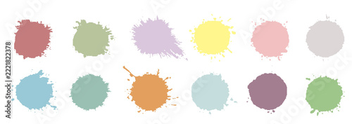Colorful Paint Set With Isolated White