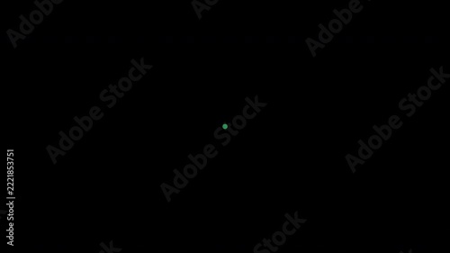 Circle Title Transition. A concentric circle with a copy area. Abstract color.